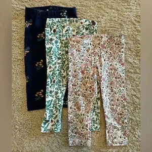 Lot of 3 Janie & Jack Leggings 12-18 months
